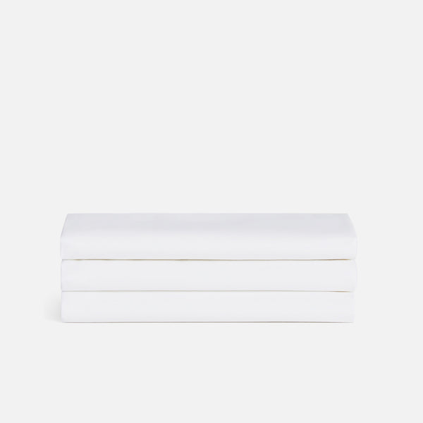 Soft & Airy Linen Fitted Sheet Size Queen in White by Brooklinen