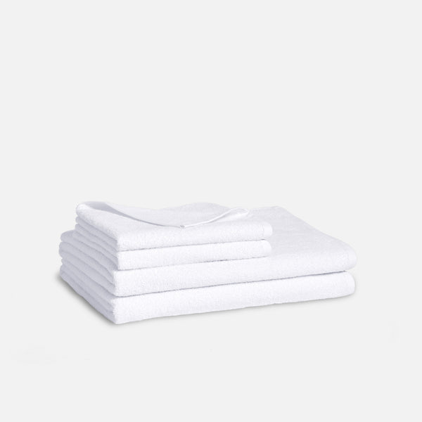 Fast-drying Ultralight Bath Sheets in White by Brooklinen - Holiday Gift Ideas