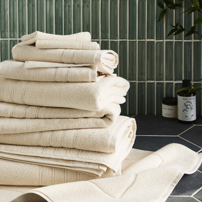 Super-Plush Bath Sheets in Vanilla by Brooklinen - Holiday Gift Ideas