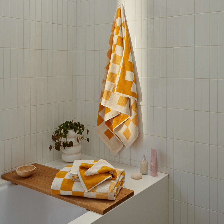 Shifting Tiles Bath Towels, Last Call