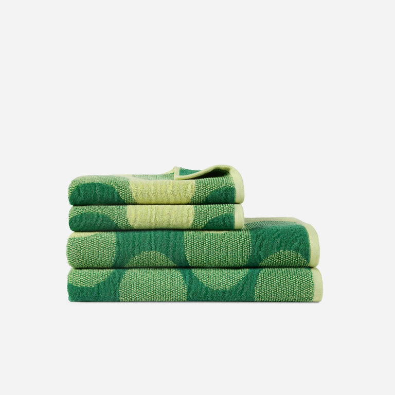 Brooklinen Wavelength Bath Towel Bundle in Lime