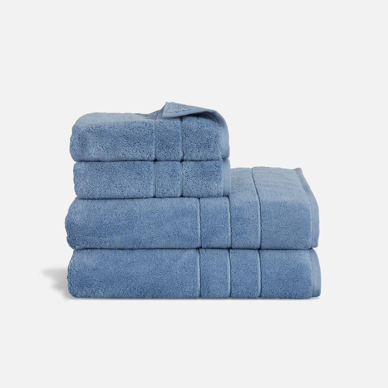 Standard Textile - Plush Towels (Lynova), Sea, Bath Sheet, Blue