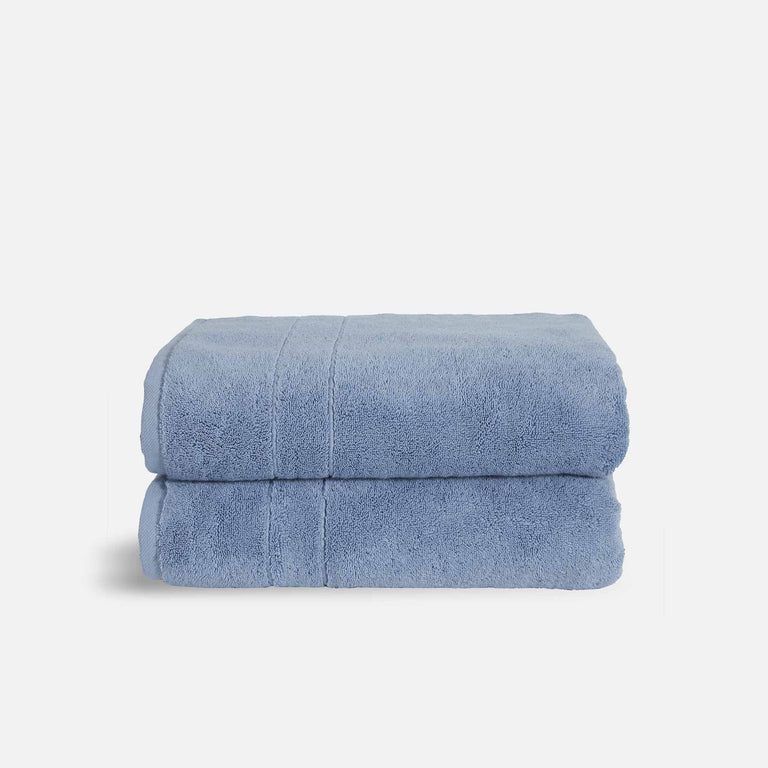 Classic Bath Towels in Blue by Brooklinen - Holiday Gift Ideas